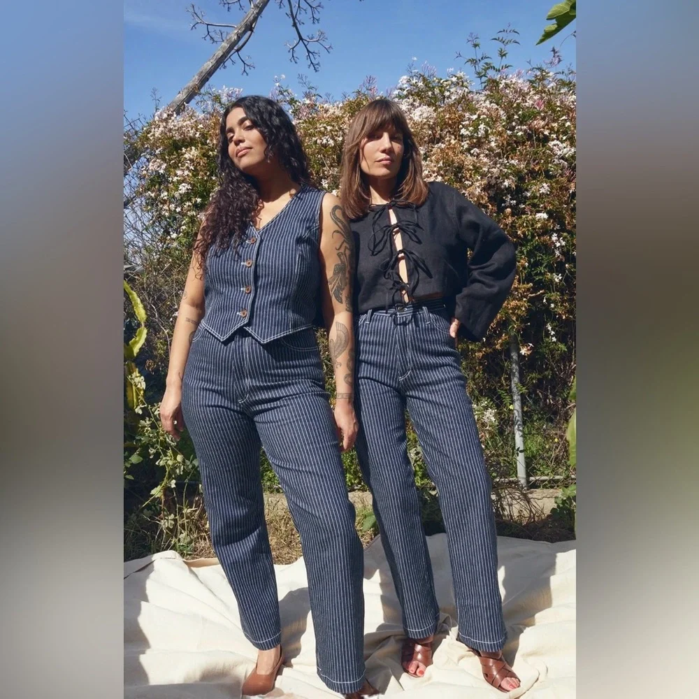 JEM (aka Lykke Wullf) CG Jeans in Striped Hickory size 4 - Picture 2 of 11